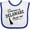 White and Royal, variant on Inktastic Someone in Delaware Loves Me Boys or Girls Baby Bib