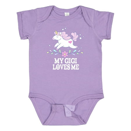 

Inktastic My Gigi Loves Me Unicorn Gift Baby Girl Bodysuit