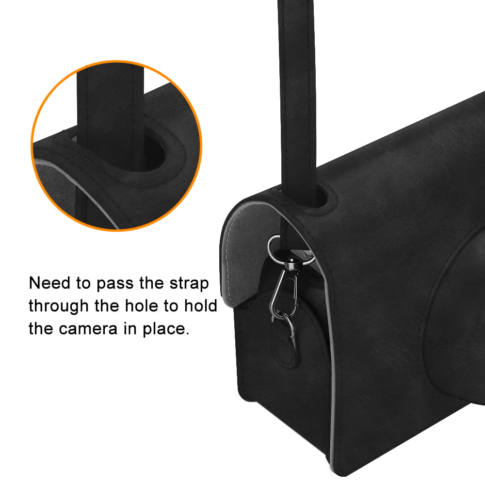 Premium Tasche Reise Kameratasche Hülle Abdeckung mit abnehmbaren Riemen Schwarz Fintie Schutzhülle für Fujifilm instax Wide 300 Sofortbildkamera 