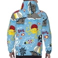 thumbnail image 7 of Lsque Pirate Marine Animals Pattern Casual Men's Hoodie,Hooded Sweatshirt with Kangaroo Pocket,Pullover Hoodie-Large, 7 of 7