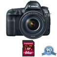 thumbnail image 1 of Canon EOS 5D IV DSLR Camera w/ 24-105mm F/4L II Lens - w/ Memory Card - RENEWED, 1 of 6