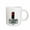 White, variant on 3drose, Red Warning Light on White. No Smoking Area Sign, 11oz Mug