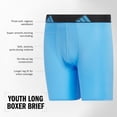 thumbnail image 2 of Calzoncillos bóxer de microfibra de corte atlético para niños, paquete de 4, 2 of 4