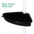 thumbnail image 2 of GOGRANT Rust-Resistant Corner Shower Caddy for Bathroom, 4 Adjustable Shelves with Tension Pole, for Bath and Shower Storage, up to 123 Inch, Black & White, 2 of 6