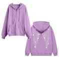 thumbnail image 6 of Aihuaihua Women's Sparkly Sequin Angel Wings Hoodie Trendy Long Sleeve Hooded Sweatshirt Plus Size Baggy Sweat Shirt with Pocket (PP2,XXXL), 6 of 6