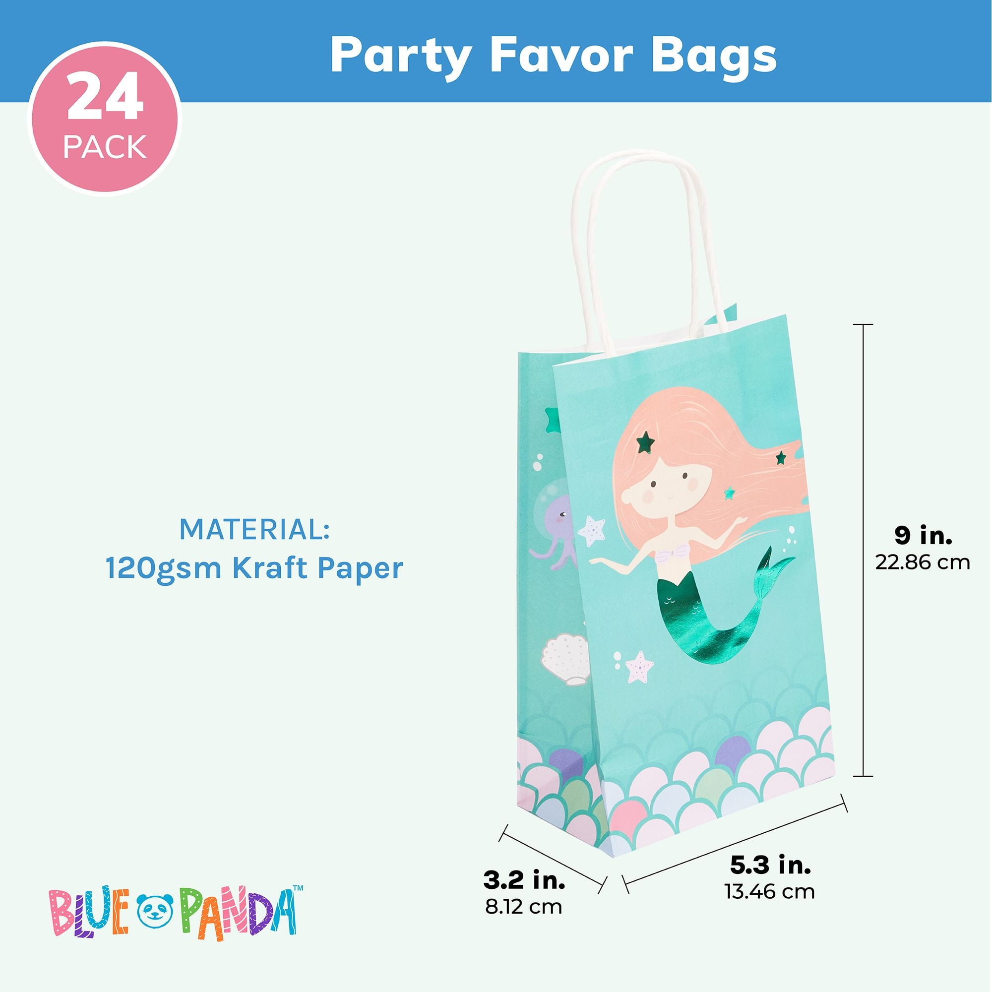 Cheap 50pcs Colorful Mermaid Party Bag Plastic Treat Candy Bag