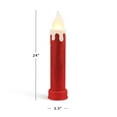 thumbnail image 3 of Mr. Christmas 24 in. Glittery Blow Mold Candle - Red, 3 of 4