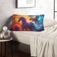 thumbnail image 6 of Salouo Dreamy Night Sky White Horse Print Print Pillow Case Cover,Wrinkle-Free Bed Pillow Cover Pack of 1 Home Decor Fade-Resistant and Stain-Resistant ,Pillows Not Included -20"x30", 6 of 8