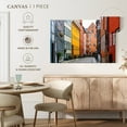thumbnail image 4 of Elephant Stock Street In Copenhagen Wall Art - Horizontal Canvas Wall Art - Living Room Wall Decor - City Canvas - Gray And Orange Decor - 12" x 8", 4 of 4