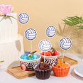 thumbnail image 3 of Cupcake Toppers Aysatogc, voleibol, paquete de 40, fiesta de cumpleaños, 3 of 7