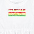thumbnail image 4 of Inktastic It's My First Juneteenth Red, Yellow, and Green Girls Baby Dress, 4 of 5