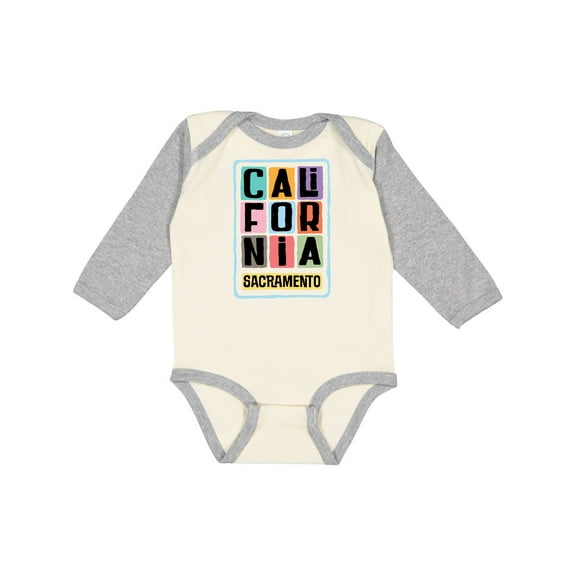 Inktastic Sacramento California Gifts Boys or Girls Long Sleeve Baby Bodysuit