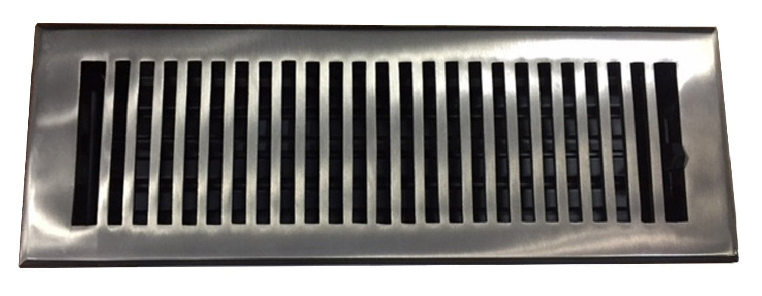 6" x 12" Brushed Nickel Madelyn Carter Contemporary Floor and Wall