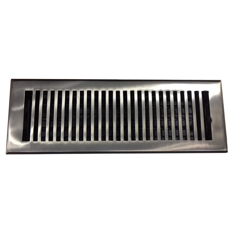 6" x 12" Brushed Nickel Madelyn Carter Contemporary Floor and Wall