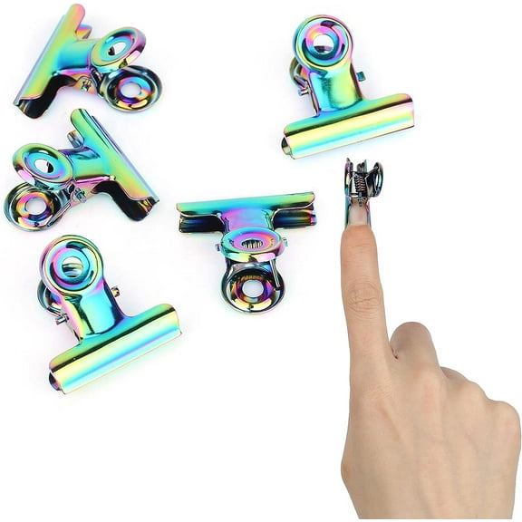 5pcs Nail Tips Clip, Stainless Nail Extension Clips Multifunctional Nail Art Accessories for Quick Building Nail Forms Nail Clips