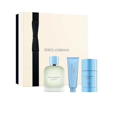 Dolce&Gabbana New Light Blue Gift Set for Men, Eau De Toilette 100ml / 3.3 fl.oz, Shower Gel 50ml / 1.7 fl.oz, Deodorant 75ml / 2.5 fl.oz