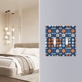 thumbnail image 4 of Yayeee Toggle Light Switch Wall Plate 2-Gang 4.56"x4.48" Decorative Outlet Cover, Modern Color Circle, 4 of 7
