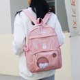 thumbnail image 2 of Mochila para niños Mochila grande para estudiantes Mochila de moda con cremallera de animal lindo (rosa) FLhrweasw Nuevo, 2 of 7