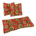 thumbnail image 1 of Coussins Capitonnés Carrés pour Causeuse d'Extérieur en Polyester Filé (Ensemble de 3), 1 of 2