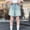 A Blue, variant on ITSAME Denim Shorts for Girls, Elastic Waist Stylish Leisure with pocket Summer Frayed Hem Jean Shorts Blue 5-6T