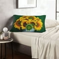thumbnail image 6 of Picia Sunflowers in Bucket Pattern Plush Pillow Case – Soft and Cozy Cushion Cover, Hypoallergenic Throw Pillow Case for Home Decor-16"x24", 6 of 6