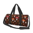 thumbnail image 1 of Fotbe Woodland Mushroom Bolsa Deportiva de Lona Plegable con Estampado, Bolsa de Gimnasio con Bolsillo Seco/Húmedo, Bolsa de Viaje Ultraligera de Gran Capacidad, 1 of 6
