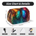 thumbnail image 5 of Sikiie Vibrant Rainbow Butterfly A Print Flip Double-layer Pencil Case, All-purpose Stationery Bag for Study and Office, Zipper Design, Unisex, 5 of 7