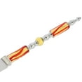 thumbnail image 2 of GlassOfVenice Italian Murano Glass Wedding Cake Knife - Red Gold Waves, 2 of 4