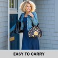 thumbnail image 6 of Pioneer Flower Floral Print Pattern Drawstring Lunch Bag Women - Drawstring Lunch Bag Insulated for Work Office - Stain-Resistant Large Lunchbags for Women with Multi-Pockets, 6 of 6