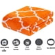 thumbnail image 2 of Manta Elegante Comfort 50x60" Naranja de Terciopelo y Forro Polar, 2 of 7