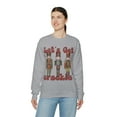 thumbnail image 3 of Let's Get Crackin Nutcracker Funny Christmas Sweatshirt Ugly Christmas Sweater Sport Grey Large, 3 of 4