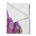 thumbnail image 2 of Amethyst Soft Flannel Fleece Throw Blanket, Crystal Like Purple Precious Gem Lavender Hues Natural Mineral Raw Geology, Cozy Plush for Indoor and Outdoor Use, 60" x 80", Multicolor, by Ambesonne, 2 of 5