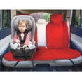 thumbnail image 4 of FH Group Doe16 Fluffy Faux Fur Car Seat Cushions Full Set for Most Cars, Trucks, SUVs or Vans Red – Full Set, 4 of 8