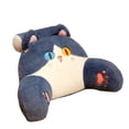 thumbnail image 3 of Tnarru Back Rest Pillow Breathable Cute Reading Pillow for Watching TV Gaming Couch Blue Cat Shape, 3 of 8