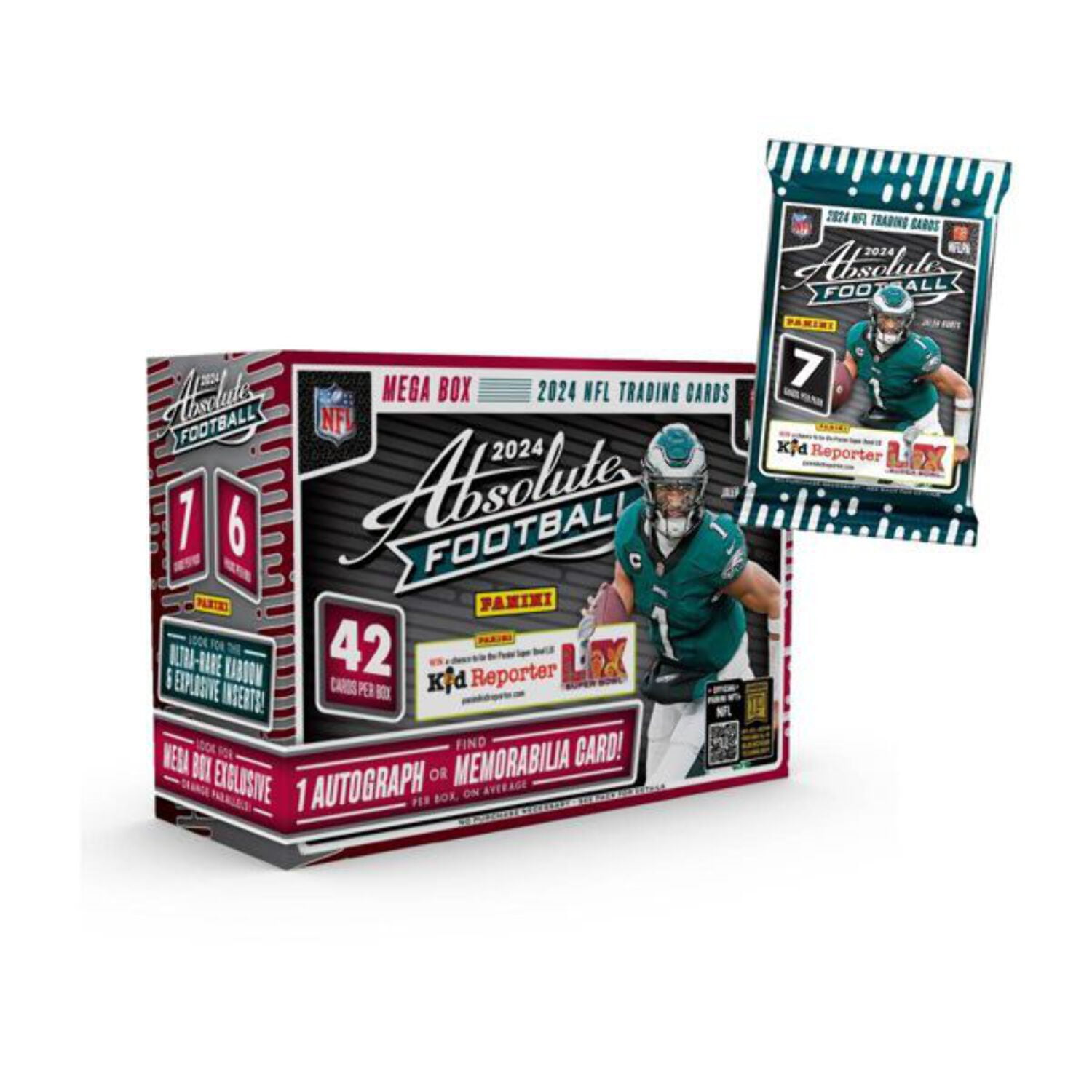 2024 Panini NFL Absolute Football Trading Card Mega Box - Walmart.com