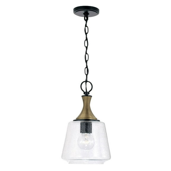 1 Light Pendant In Transitional Style-15 Inches Tall And 9 Inches Wide     -Traditional Installation Capital Lighting 345611Kb