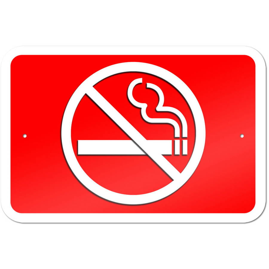 6×6CM Quality Made Plastic Magnetic  ' NO SMOKING' Sign Free Shipping 