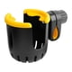 thumbnail image 2 of Portavasos universal para cochecito, portabotellas y almacenamiento para bebidas en cochecitos, bicicletas, andadores y bicicletas. Amarillo negro, 2 of 9