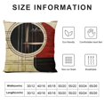 thumbnail image 5 of Fenyluxe Home Decorative Throw Pillow Covers Retro Guitar Music Musical Instrument Strings Pattern Cushion Case Pillowcase 22x22in, 5 of 5