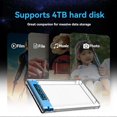 thumbnail image 5 of USB3.2 External HDD Case 5Gbps 2.5 Inch Hard Disk Case Hard Drive Enclosure SATA HDD SSD Storage Case for Laptop PC Blue, 5 of 5