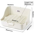 Easy to Clean Rabbit Litter Box for Toilet Training for Small Animals
