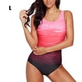 thumbnail image 2 of Sonducket Bañadores con estampado degradado para mujer, traje de baño elástico con cuello , traje de baño Sexy Vintage para vacaciones de Traje de baño Rosa L, 2 of 6