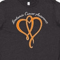 thumbnail image 4 of Inktastic Leukemia Awareness with Orange Ribbon Heart Youth T-Shirt, 4 of 5