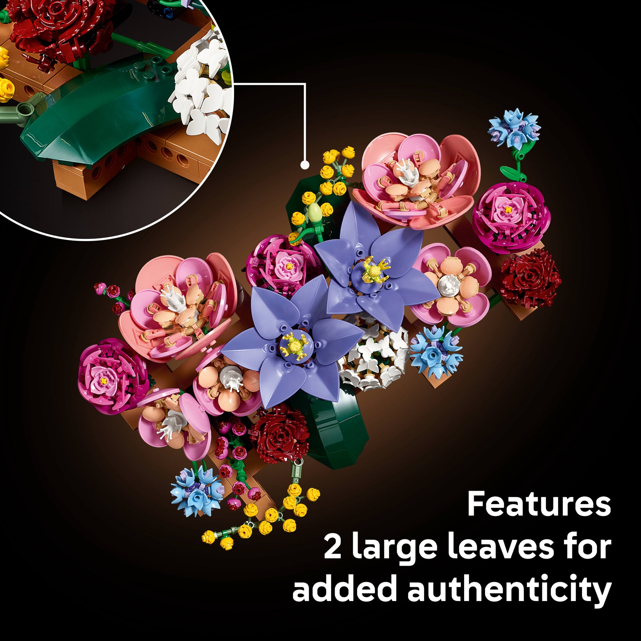 LEGO Botanicals Flower Wall - Building Set for Adults, Ages 18+ - Artificial Plants & Flowers for Home Office or Bedroom Decor - Gift for Housewarming - 11503