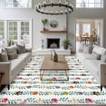 thumbnail image 3 of 8'x10' Area Rugs, Christmas Indoor Outdoor Area Rug for Living Room Bedroom, Green Botanical Xmas Balls Star Washable Bathroom Rugs Kitchen Floor Carpet Mats Home Decor Aesthetic, 3 of 8