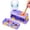 Purple, variant on Brush Cleaner Rinser Multifunctional ABS Water Circulation System 400ml Reservoir Brush Holder for Watercolor Acrylic Paints Kids Adults Artists DIY Craft Projects