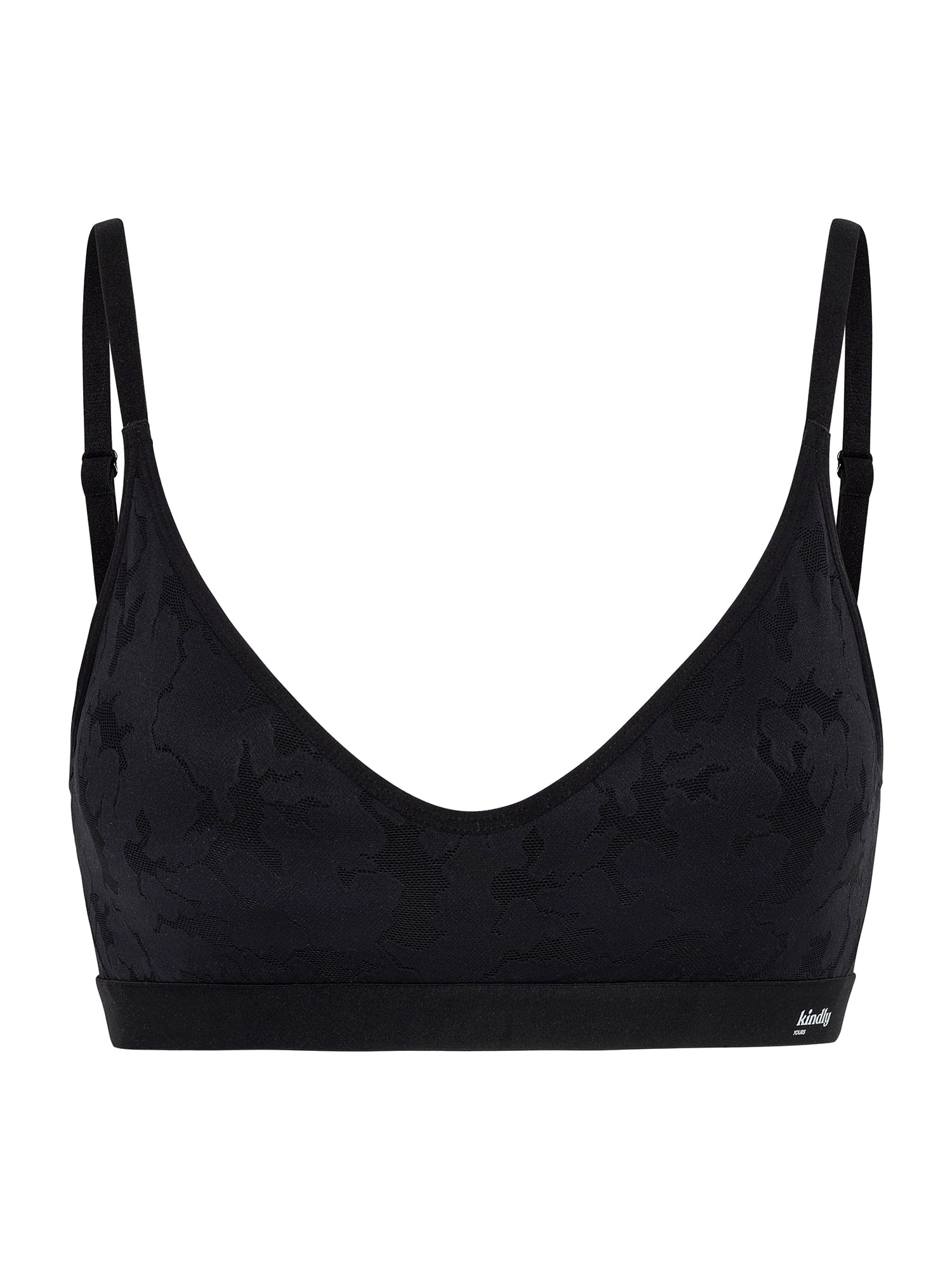 Kindly Yours Women’s Wire Free Scoop Neck Lace Bralette, Sizes S-XXXL
