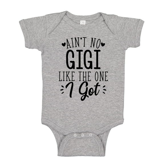 Ain't No Gigi Like The One I Got Baby Bodysuit One Piece NB Athletic Heather