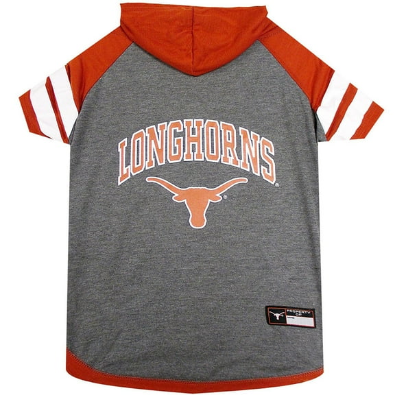 Pets First College Texas Longhorns Pet Hoodie Tee Shirt, 4 Sizes Available - Medium