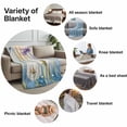 thumbnail image 6 of Throw Blanket for Couch Dandelion Dragonfly Soft Fleece Flannel Blankets Cozy Lightweight Blanket for Home Sofa Living Room Spring Pastoral Bed Throws 30" x 40", 6 of 9